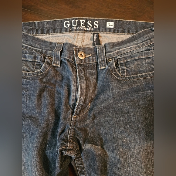 GUESS Mens Blue Jeans size: 34x32 - Picture 2 of 6